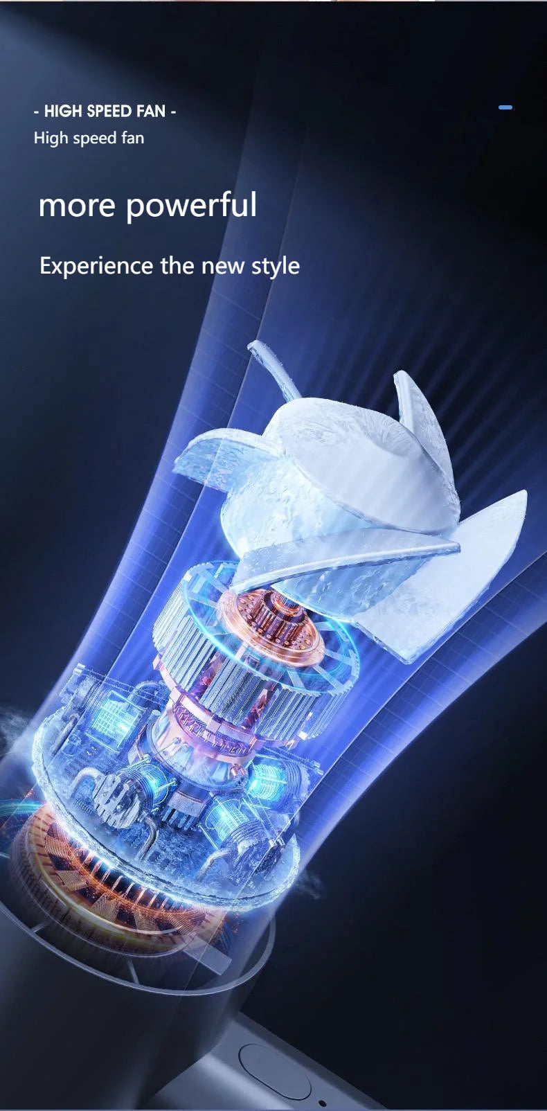 Portable Mini Handheld Fan with LED Display Semiconductor Refrigeration 100 Speeds USB Rechargeable Battery Outdoor Fan